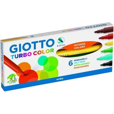Giotto Rotuladores Turbo Color 6 unidades Giotto Rotuladores Turbo Color 6 unidades